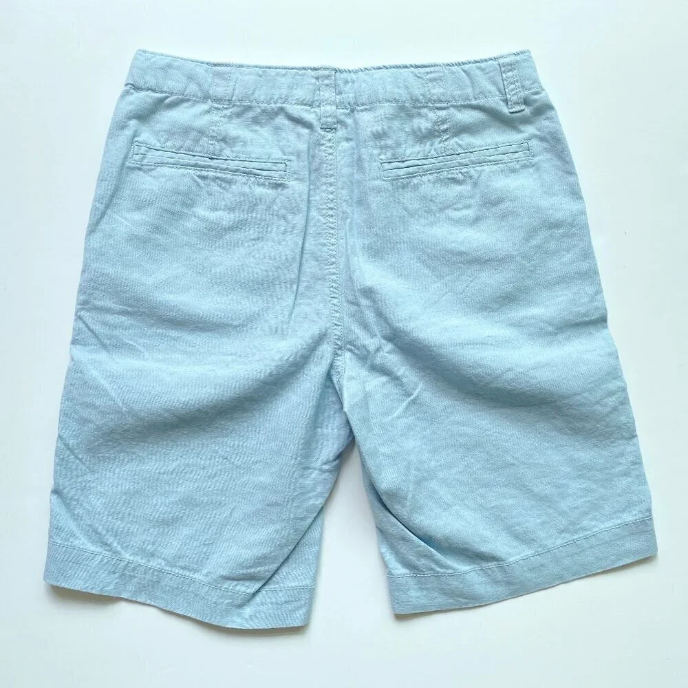 NWOT Gap Boys Light Blue Linen Blend Shorts 14